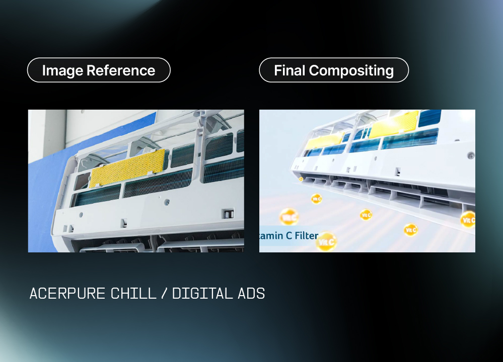 Acerpure Chill - Image Reference vs Final Compositing 1